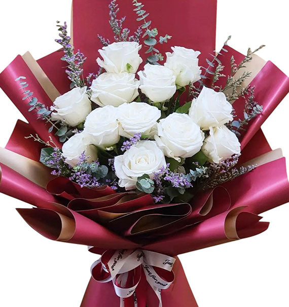 12 White Roses - Mother’s Day