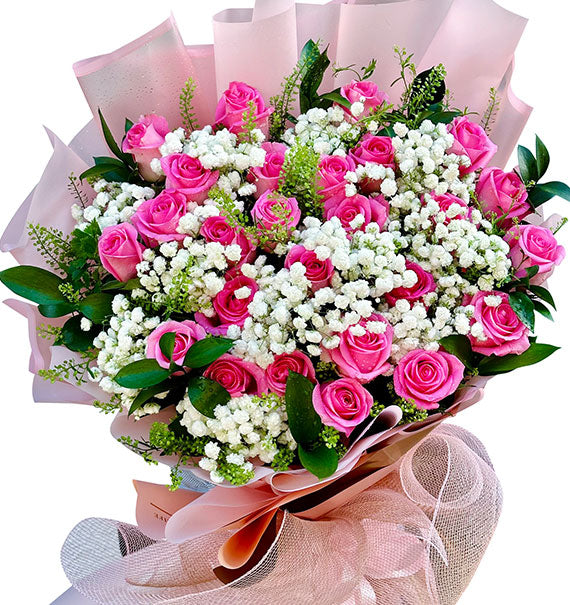 24 Pink Roses - Mother’s Day