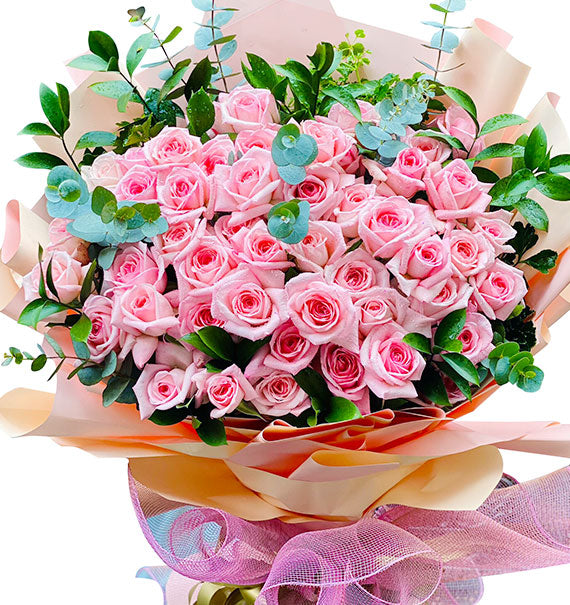 48 Peach Roses - Mother’s Day