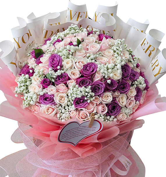 99 Mixed Roses - Mother’s Day
