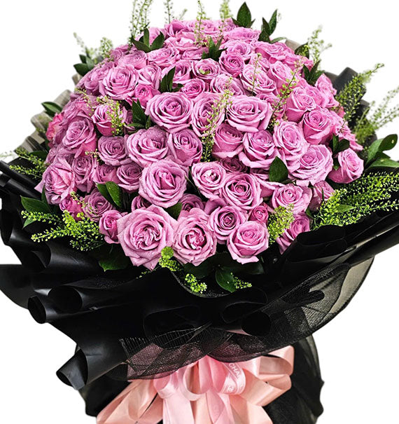 99 Purple Roses - Mother’s Day
