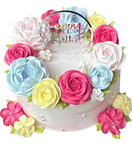 Birthday Cake Vietnamese Flowers