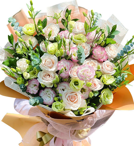 Blush Beauty Rose Bouquet Vietnamese Flowers