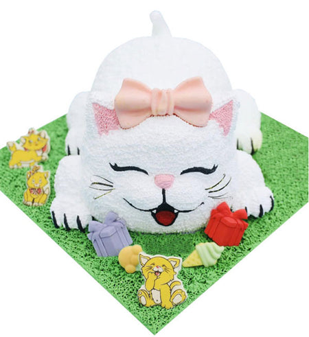 Cat Cake 01 - Vietnamese Flowers