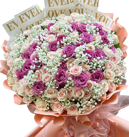 Classic Romance Rose Bouquet Vietnamese Flowers