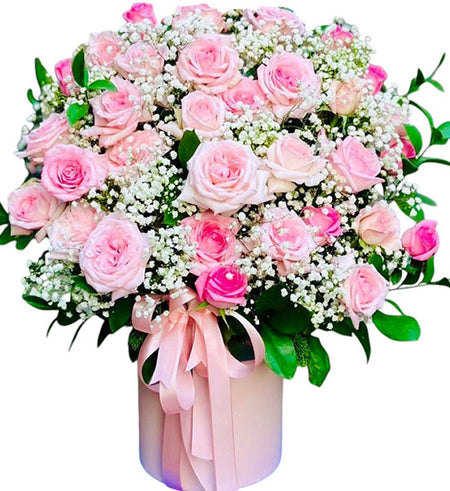 Elegant Birthday Bloom Box Vietnameseflowers
