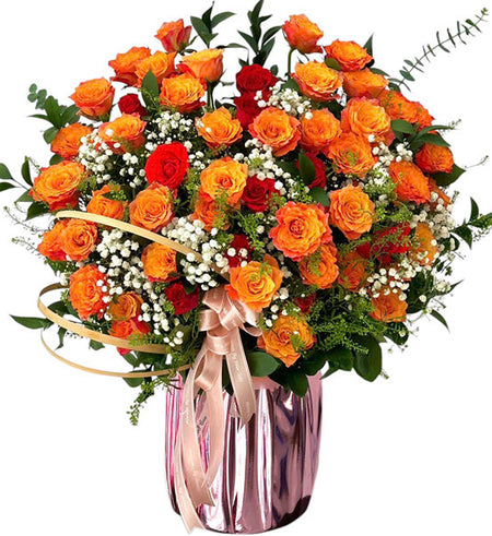 Floral Birthday Surprise Basket Vietnameseflowers