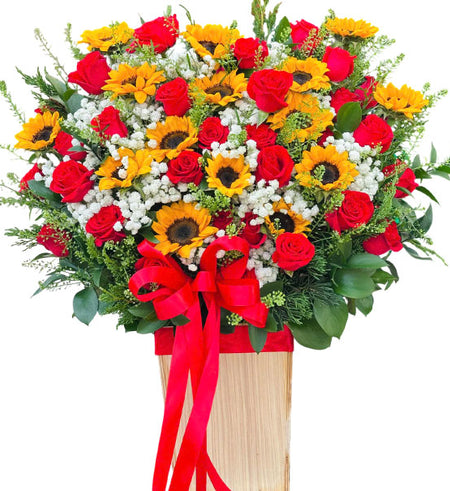 Love of My Life Basket Vietnamese Flowers