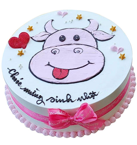 Oxen Year Birthday Cake Vietnam