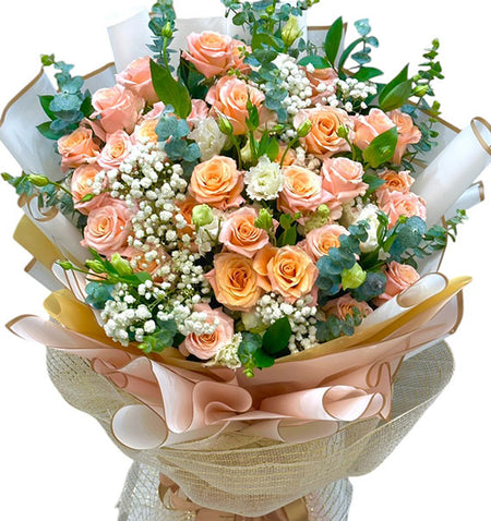 Passion Bloom Rose Bouquet Vietnamese Flowers