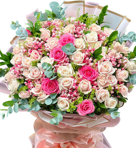 Pretty in Pink Birthday Bouquet Vietnameseflowers