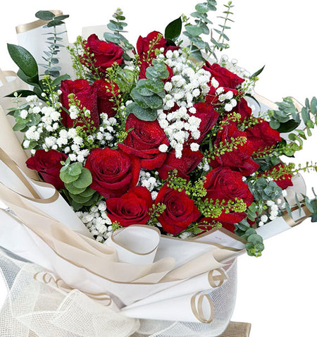 Red Velvet Love Roses Vietnamese Flowers