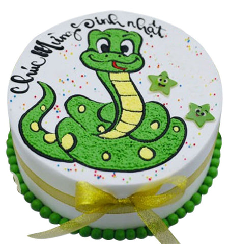 Snake Year Birthday Cake Vietnam