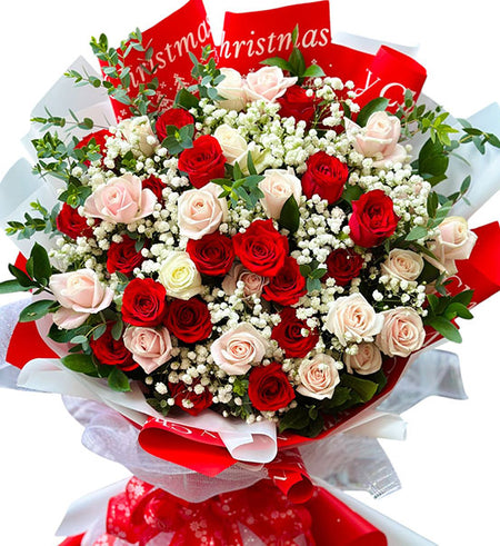 Sweet Love Rose Bouquet Vietnamese Flowers