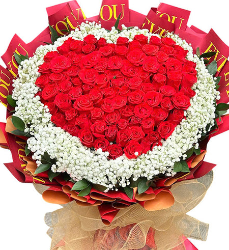 Sweetheart Rose Bouquet Vietnamese Flowers