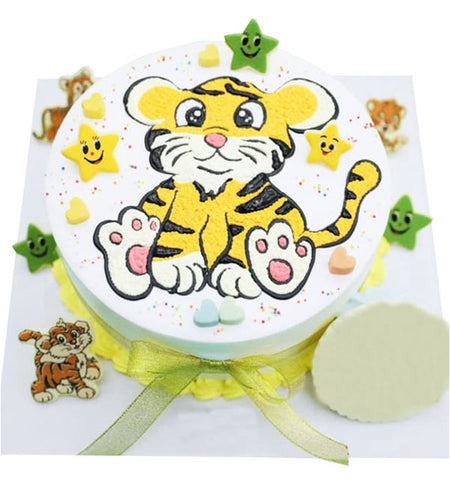Tiger Cake 01 - Vietnamese Flowers