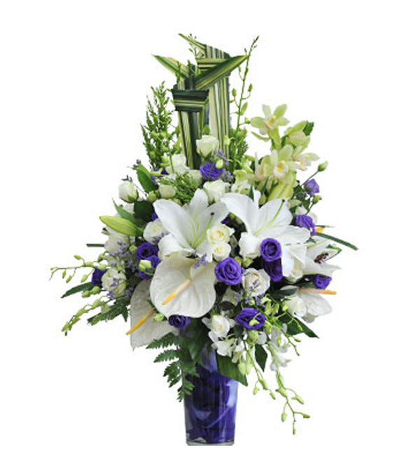 Sympathy Flowers Vase 11 - Vietnamese Flowers