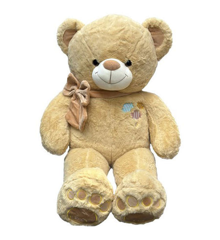 Brown Bear In Brown Bow - Vietnamese Flowers