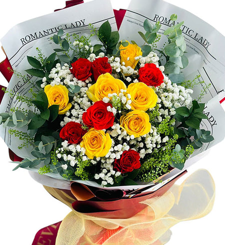 12 Mixed Roses - Mother’s Day