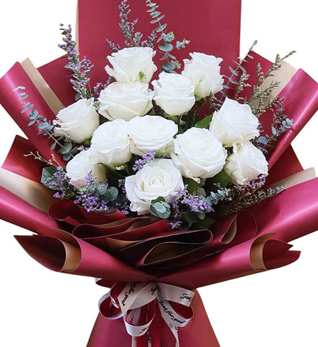 12 White Roses - Mother’s Day