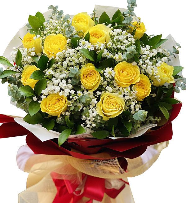 12 yellow roses for valentine