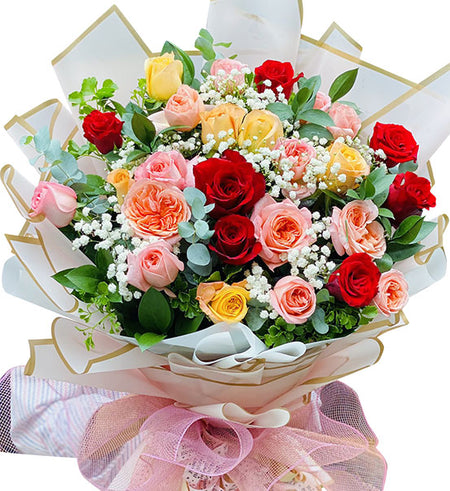 24 Mixed Roses - Mother’s Day