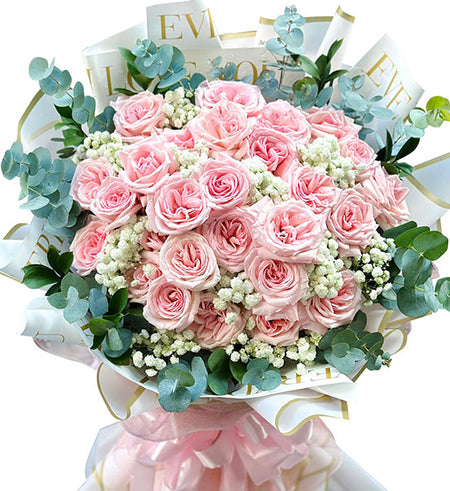 24 Peach Roses - Mother’s Day