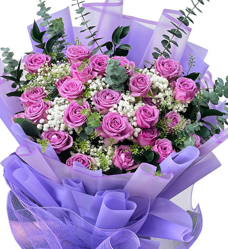 24 Purple Roses - Mother’s Day