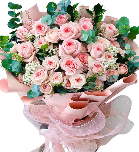 36 Peach Roses - Mother’s Day