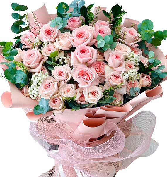 36 Peach Roses - Mother’s Day