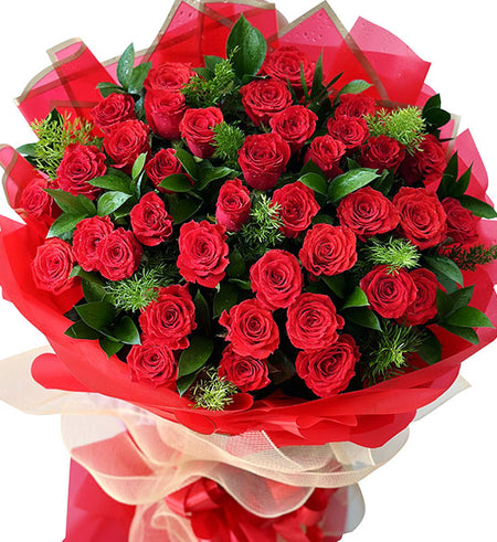 36 Red Roses Bouquet For Mom Vietnam