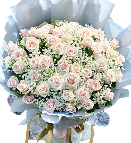 48 peach roses for valentine01