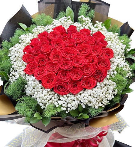 48 red roses for valentine 03