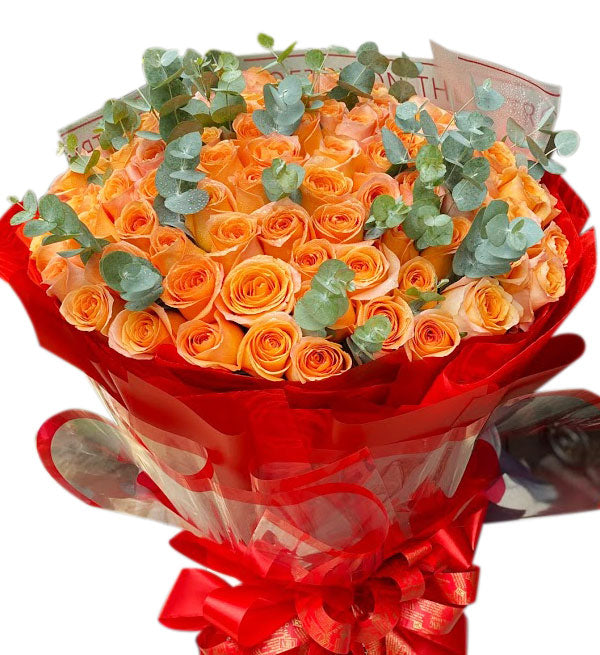 99 Roses Bouquet 04 - Vietnamese Flowers