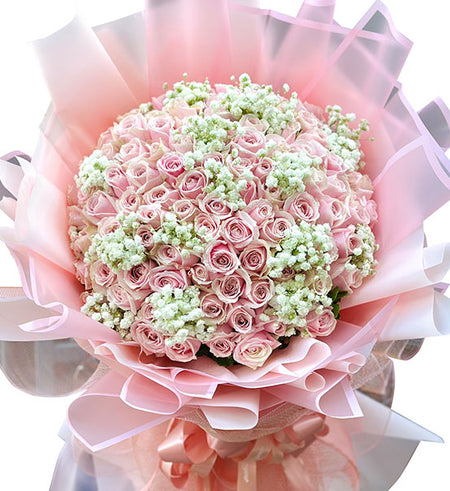 99 Peach Roses - Mother’s Day