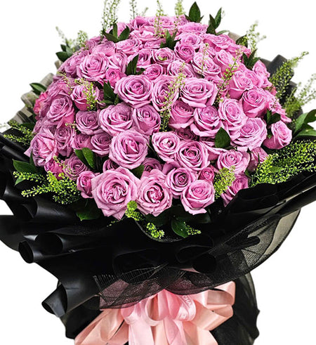 99 Purple Roses - Mother’s Day