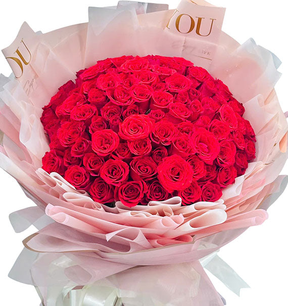 99 Red Roses Bouquet For Mom Vietnam