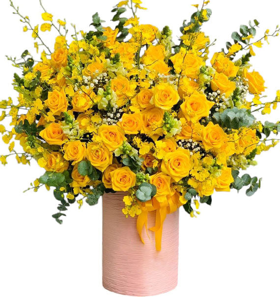 Birthday Blessings for Mom Basket Vietnamese Flowers