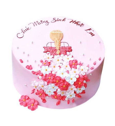 Birthday Cake 28 - Vietnamese Flowers