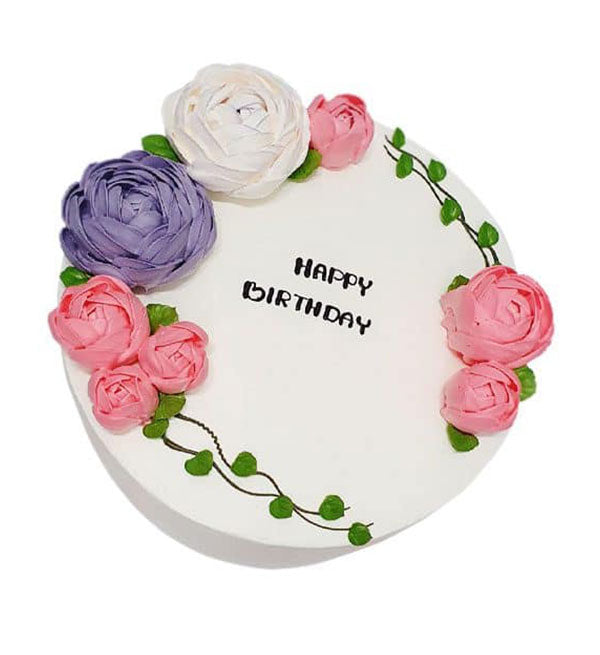 Birthday Cake 50 - Vietnamese Flowers