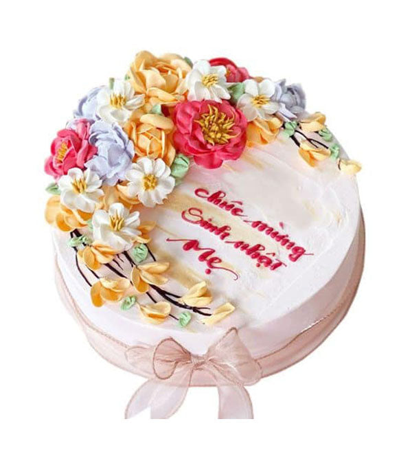 Birthday Cake 55 - Vietnamese Flowers