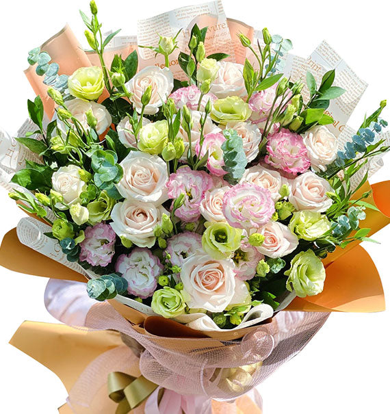 Blush Beauty Rose Bouquet Vietnamese Flowers
