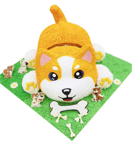 Dog Cake 02 - Vietnamese Flowers