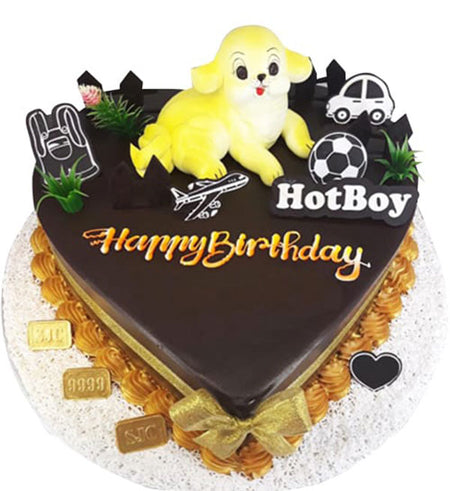 Dog Cake 03 - Vietnamese Flowers