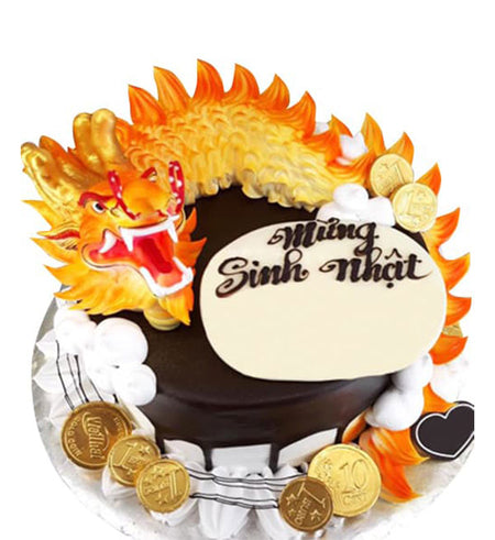 Dragon Cake 01 - Vietnamese Flowers