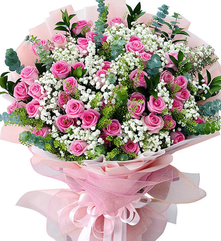 Dreamy Rose Garden Bouquet Vietnamese Flowers