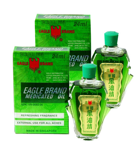 2 Bottles Of Eagle Brand Medicated Oil