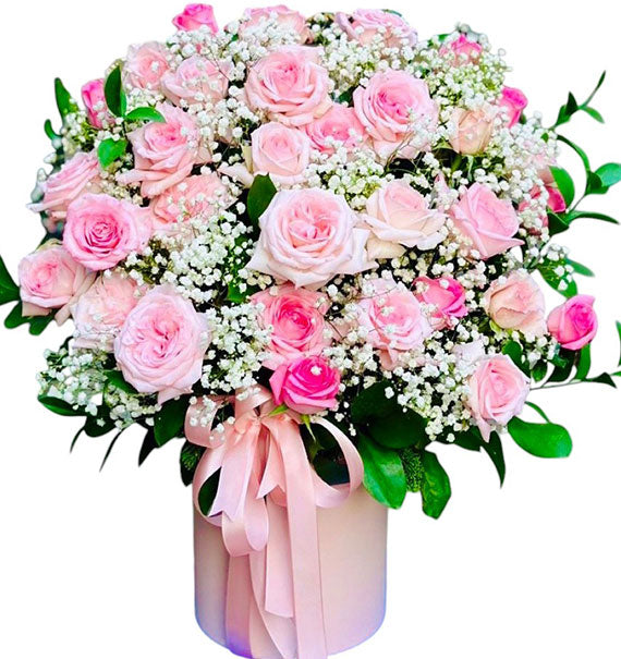 Elegant Birthday Bloom Box Vietnameseflowers
