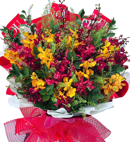 Elegant Mokara Orchid Bouquet For Mom Vietnam