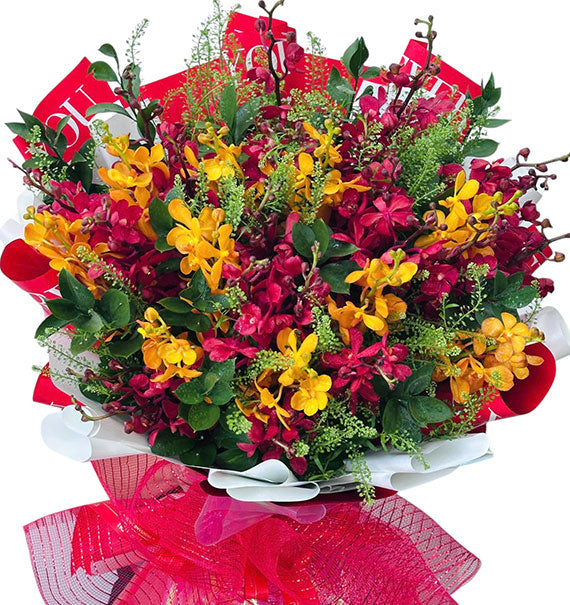 Elegant Mokara Orchid Bouquet For Mom Vietnam